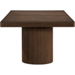 Pemberly Row Contemporary Brown Acacia with Veneer Dining Table