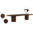 Pemberly Row Contemporary Brown Acacia with Veneer Dining Table