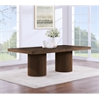 Pemberly Row Contemporary Brown Acacia with Veneer Dining Table