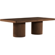 Pemberly Row Contemporary Brown Acacia with Veneer Dining Table