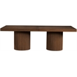 Pemberly Row Contemporary Brown Acacia with Veneer Dining Table