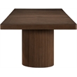 Pemberly Row Contemporary Brown Acacia with Veneer Dining Table