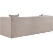 Pemberly Row Contemporary Beige Chenille Fabric Upholstered Sofa