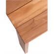 Pemberly Row Contemporary Natural Teak Outdoor Patio Dining Table