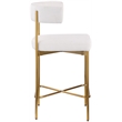 Pemberly Row Cream Durable Linen Textured Fabric Stool (Set of 2)