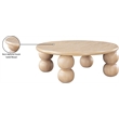 Pemberly Row Mid-Century Natural Wood And Oak Veneer Coffee Table