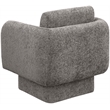 Pemberly Row Contemporary Gray Chenille Fabric Swivel Accent Chair