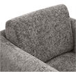 Pemberly Row Contemporary Gray Chenille Fabric Swivel Accent Chair