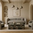 Pemberly Row Contemporary Green Concrete Indoor/Outdoor Coffee Table