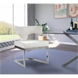 Pemberly Row Contemporary Soft White Vegan Leather Dining Chair