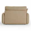Pemberly Row Contemporary Upholstered Tan Boucle Lounge Chair