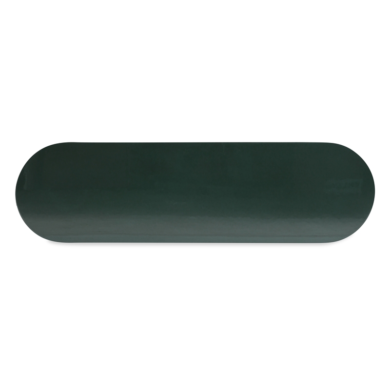 Pemberly Row Contemporary Deep Green High Gloss Console Table