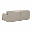 Pemberly Row Contemporary Cream Boucle Upholstered Modular Sofa