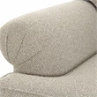 Pemberly Row Contemporary Cream Boucle Upholstered Modular Sofa