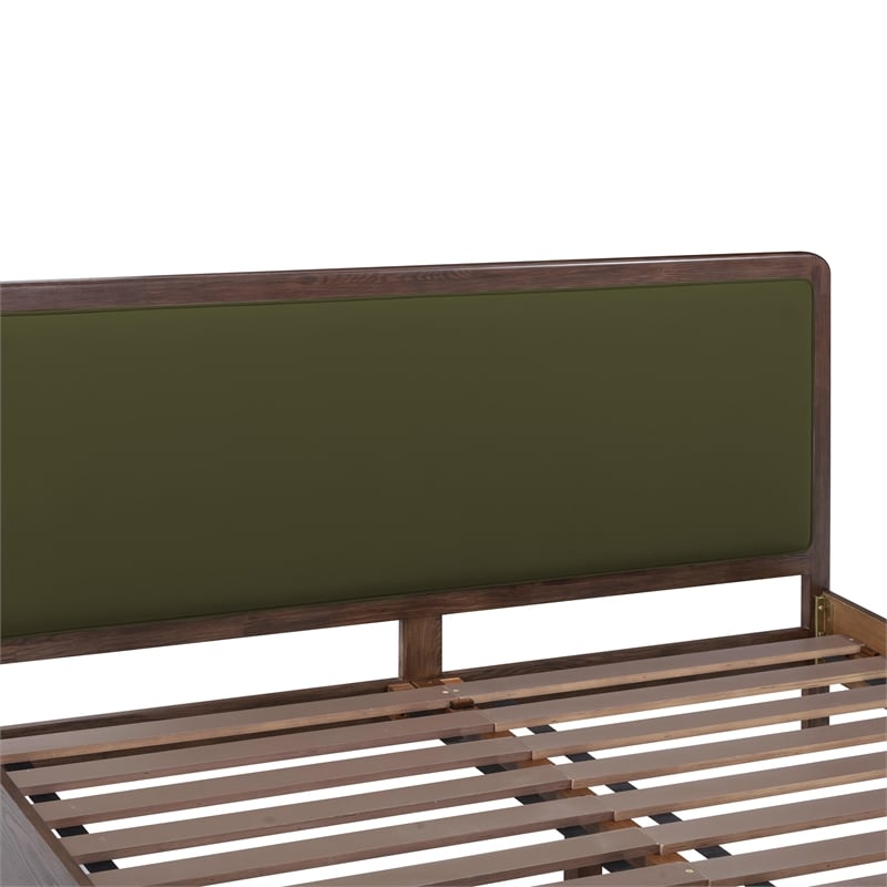 Pemberly Row Forest Green Velvet King Bed - 79.9