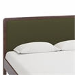 Pemberly Row Forest Green Velvet King Bed - 79.9