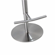 Pemberly Row Transitional Sea Foam Green and Silver Adjustable Stool