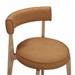 Pemberly Row Saddle Brown Performance Vegan Leather Dining Chair