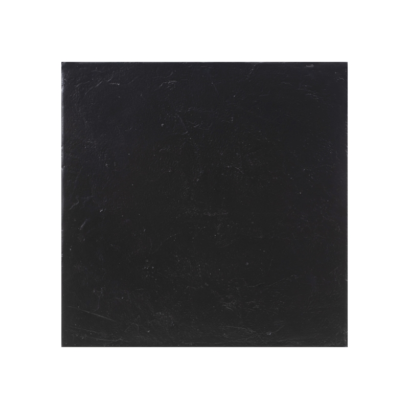 Pemberly Row Transitional Black Concrete Textured Side Table