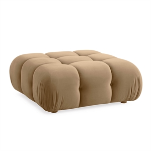 Pemberly Row Contemporary Performance Velvet Modular Ottoman