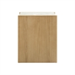 Pemberly Row Contemporary Natural Oak 2-Drawer Nightstand - 26