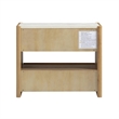 Pemberly Row Contemporary Natural Oak 2-Drawer Nightstand - 26