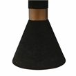 Pemberly Row Transitional Black Rope Wooden Rectangular Table