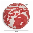 Pemberly Row Contemporary Coral Pink Tufted 20
