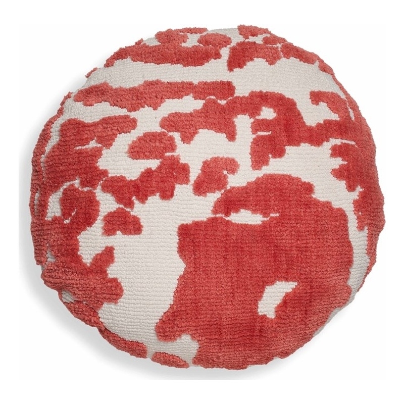 Pemberly Row Contemporary Coral Pink Tufted 20