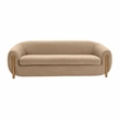 Pemberly Row Handmade Transitional Upholstered  Brown Velvet Sofa