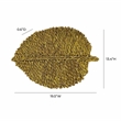 Pemberly Row Transitional Leaf Yellow Seagrass Placemat - Set of 4