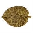 Pemberly Row Transitional Leaf Yellow Seagrass Placemat - Set of 4