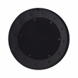 Pemberly Row Contemporary Rockstar Black Finish Round Metal Mirror