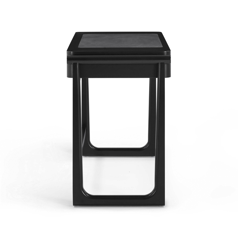 Pemberly Row Contemporary Black Finish 2 Drawer Desk - 52