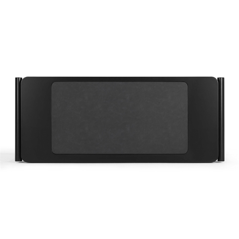 Pemberly Row Contemporary Black Finish 2 Drawer Desk - 52