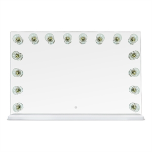 Pemberly Row Contemporary Jumbo Vanity Mirror - 40.9&quotW x 7.9&quotD x 27&quotH