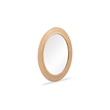 Pemberly Row Natural Rattan Round Wall Mirror - 43.5