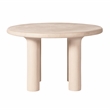 Pemberly Row Cream Textured Indoor / Outdoor 47 inch Round Dining Table