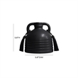 Pemberly Row Handmade Contemporary Black Finish Ceramic Vase