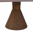Pemberly Row Transitional Natural Wood Rope Rectangular Table