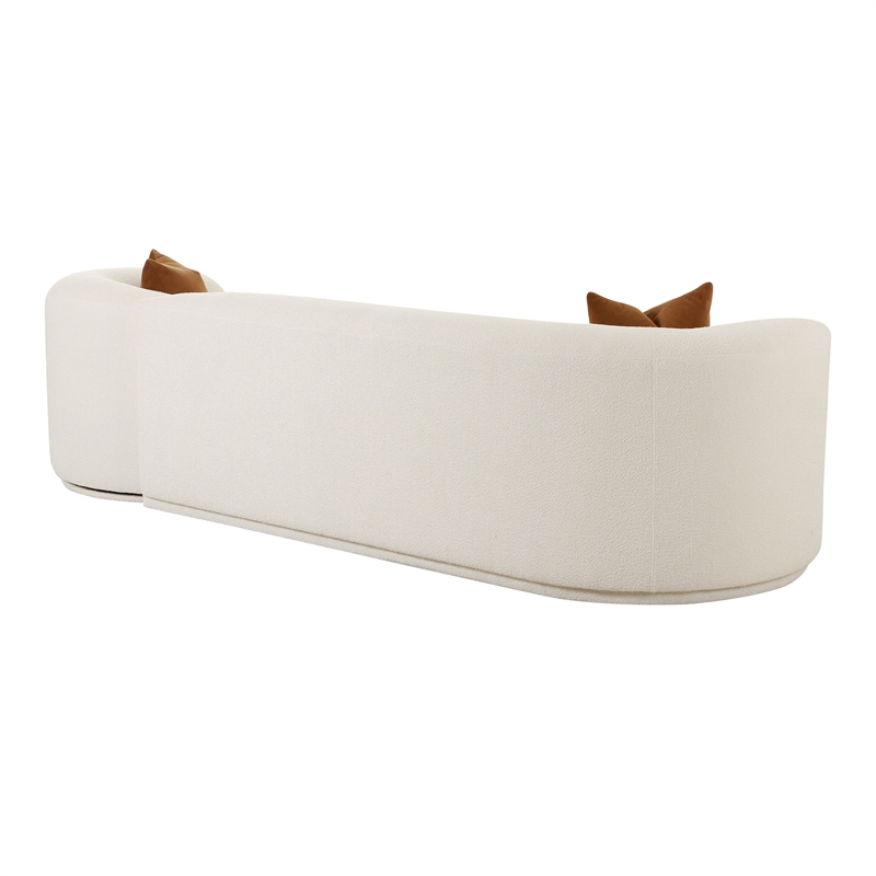 Pemberly Row Cream Boucle 2-Piece Modular Left-Arm Facing Sofa