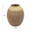 Pemberly Row Handmade Modern Transitional Natural Terracotta Vase