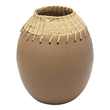 Pemberly Row Handmade Modern Transitional Natural Terracotta Vase