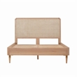 Pemberly Row Handmade Contemporary Natrual Ash Cane Bed in King