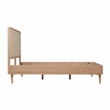 Pemberly Row Handmade Contemporary Natrual Ash Cane Bed in King