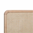 Pemberly Row Handmade Contemporary Natrual Ash Cane Bed in King