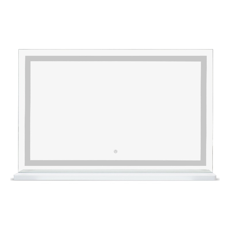 Pemberly Row Contemporary Jumbo LED Panel Vanity Mirror - 40.9