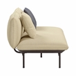 Pemberly Row Handmade Modern Transitional Beige Outdoor Loveseat