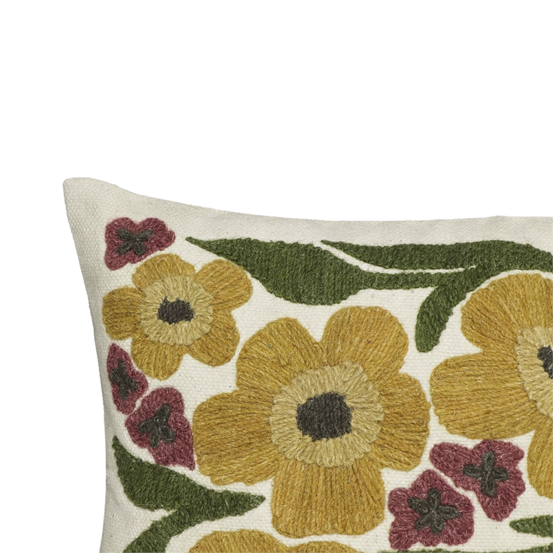 Pemberly Row Blossom Embroidered Daisy Wool 24