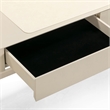 Pemberly Row Contemporary Taupe 2 Drawer Desk - 52
